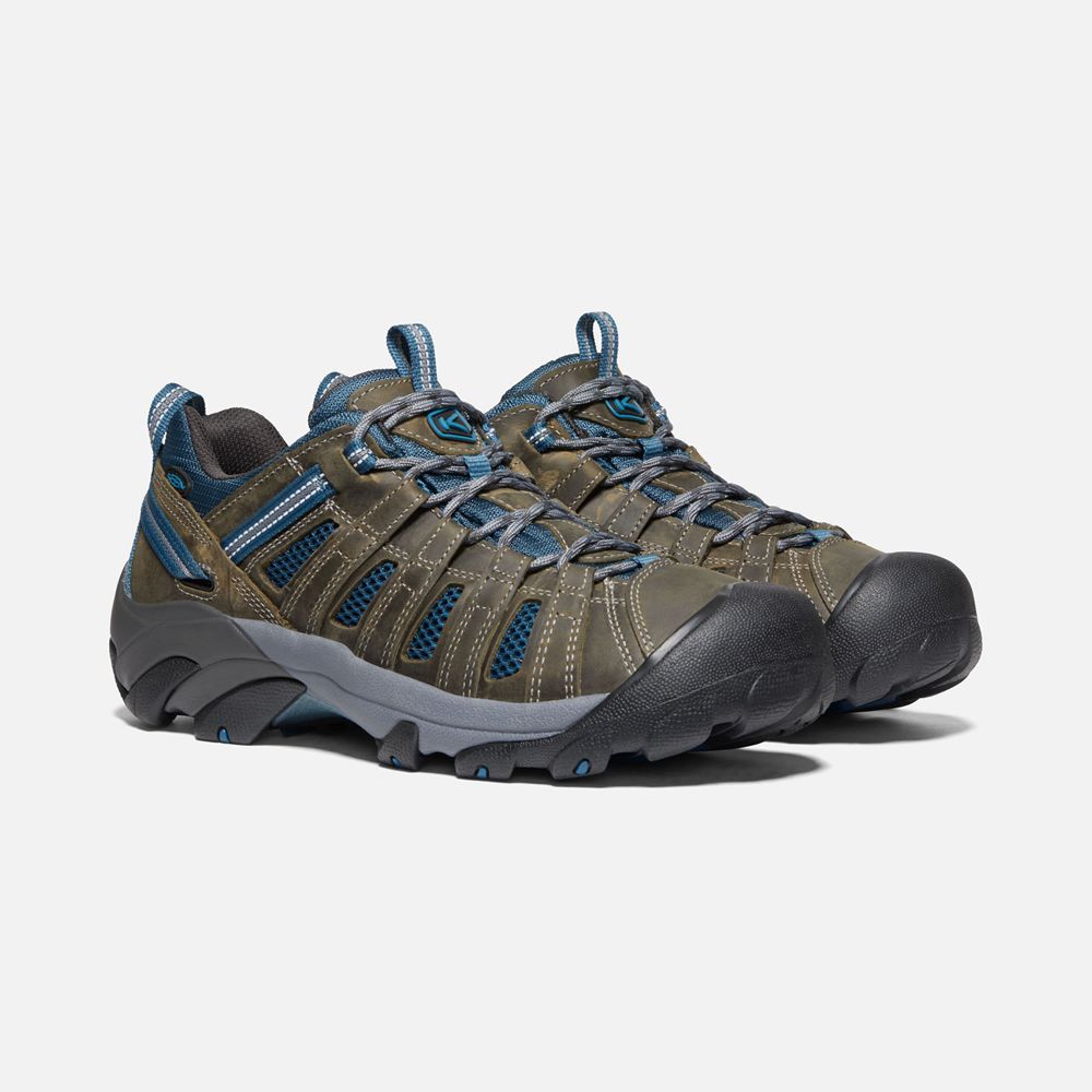 Keen Wandelschoenen Heren Blauw/Khaki - Voyageur - 81590-OACR